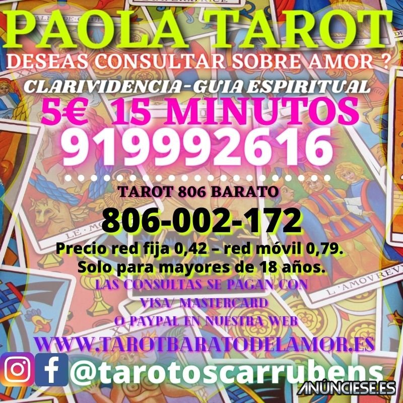 TAROT DEL AMOR CON MARISOL POR 5 E