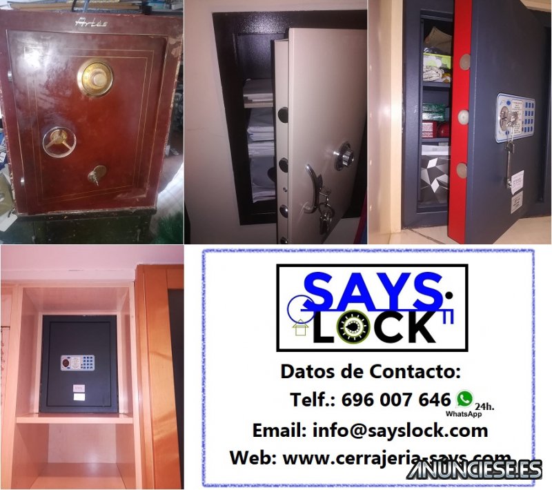 Apertura, instalación cajas de seguridad