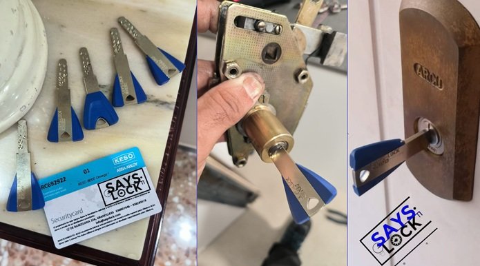 Cerrajería Says-Lock: KESO 8000 Omega Ultra en Barcelona. Protección avanzada garantizada.