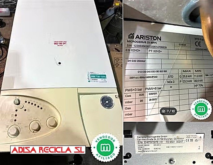 Caldera Ariston Microgenus 23 MFFI Restaurada | Adisa Recicla