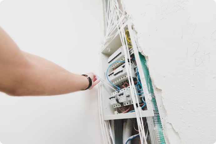 Detalle del ensamblaje y verificación de protecciones en un centro de carga eléctrica de alta capacidad, el momento en que la ingeniería de entrañas alcanza su punto de control definitivo.
